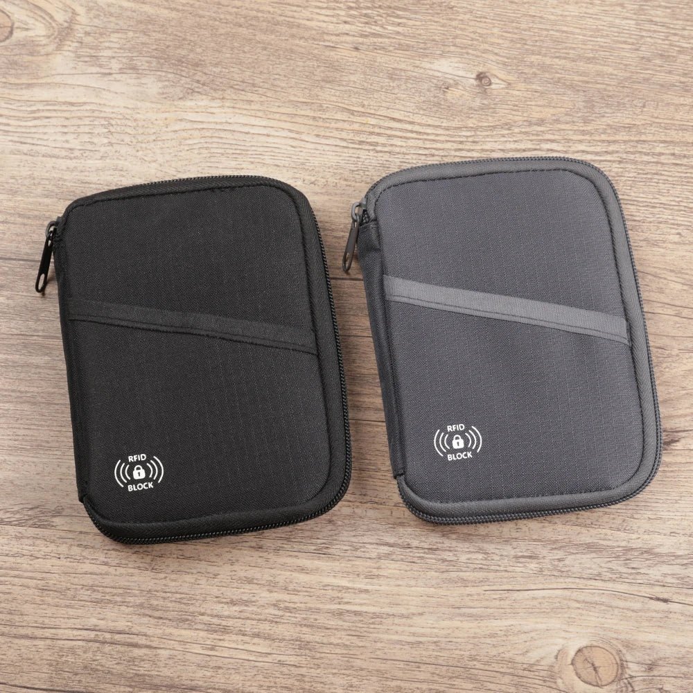 Passport Pouch，Travel Wallet with RFID Blocking - Premium Document Organizer Case for Men and Women - Holds Passports, Cards